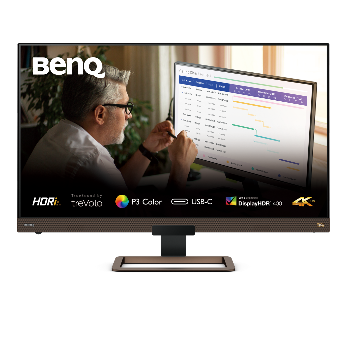 Monitor EW3280U 4K IPS HDR de BenQ con Freesync para reproducción